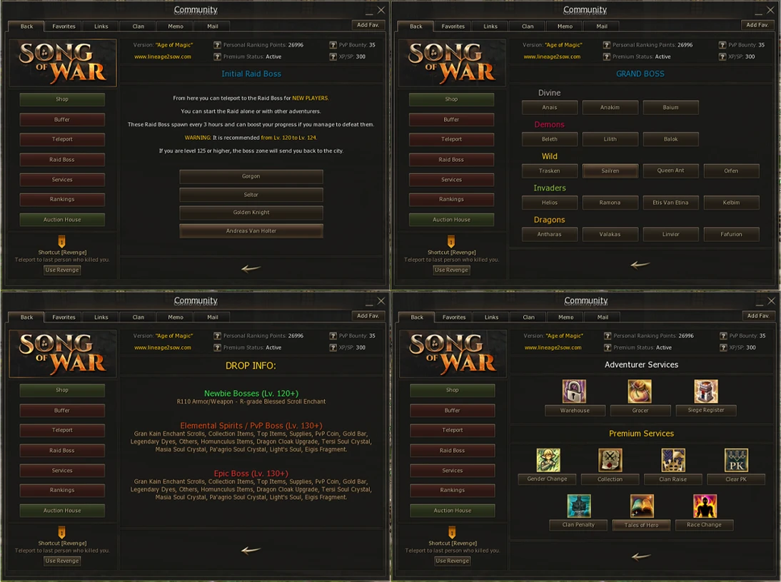 L2 Song Of War