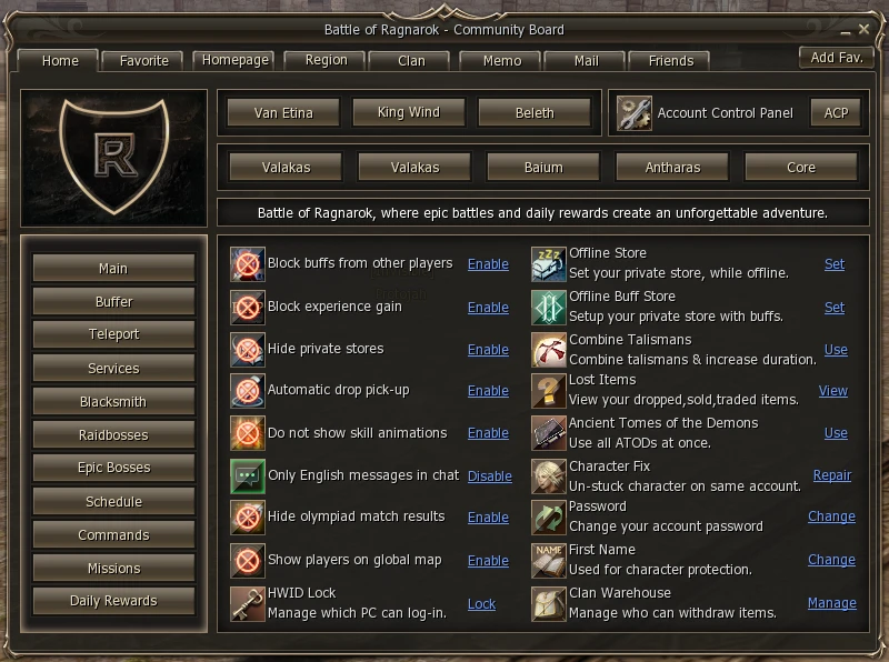 L2 Ragnarok