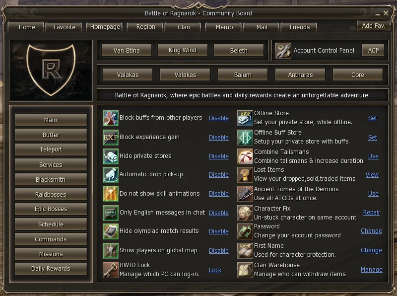 L2 Ragnarok
