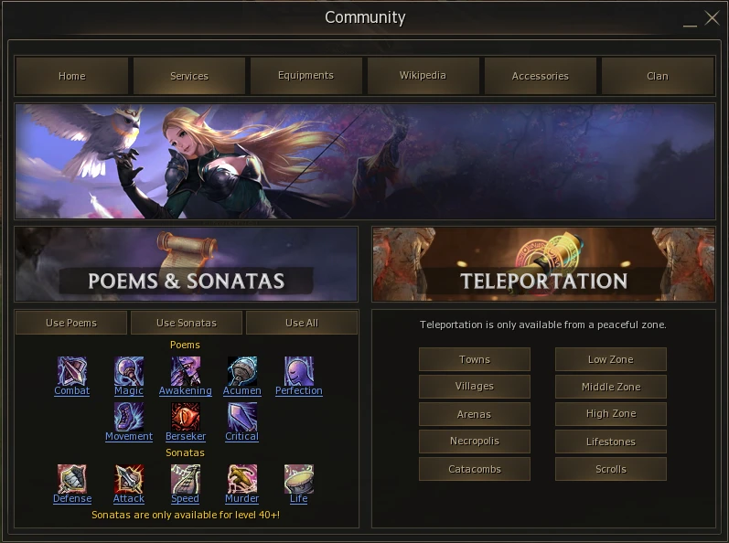 Lineage 2 Age Of Splendor Community Board by Protojah Designs