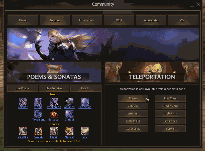 Lineage 2 Age Of Splendor Community Board by Protojah Designs