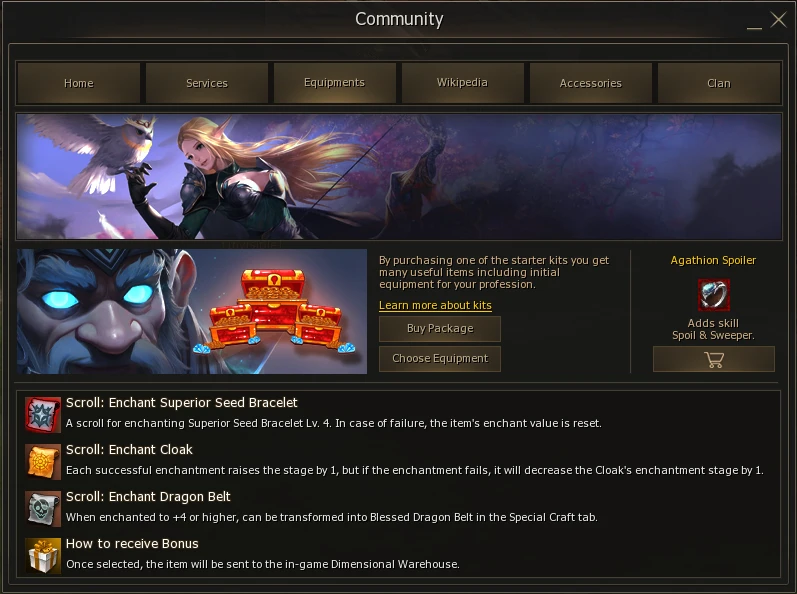 Lineage 2 Age Of Splendor Community Board by Protojah Designs