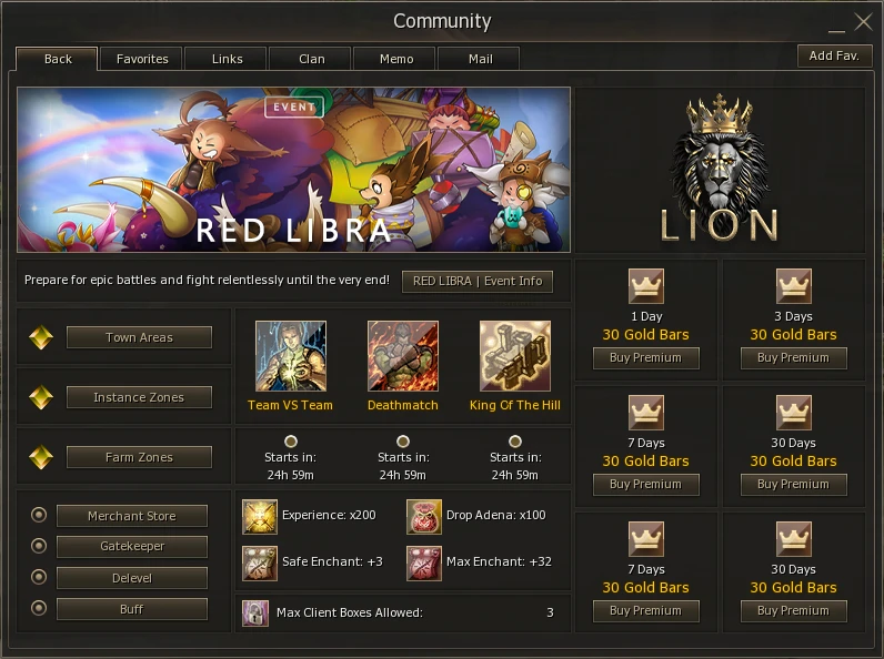 Lineage 2 Lion Community Board by Protojah Designs