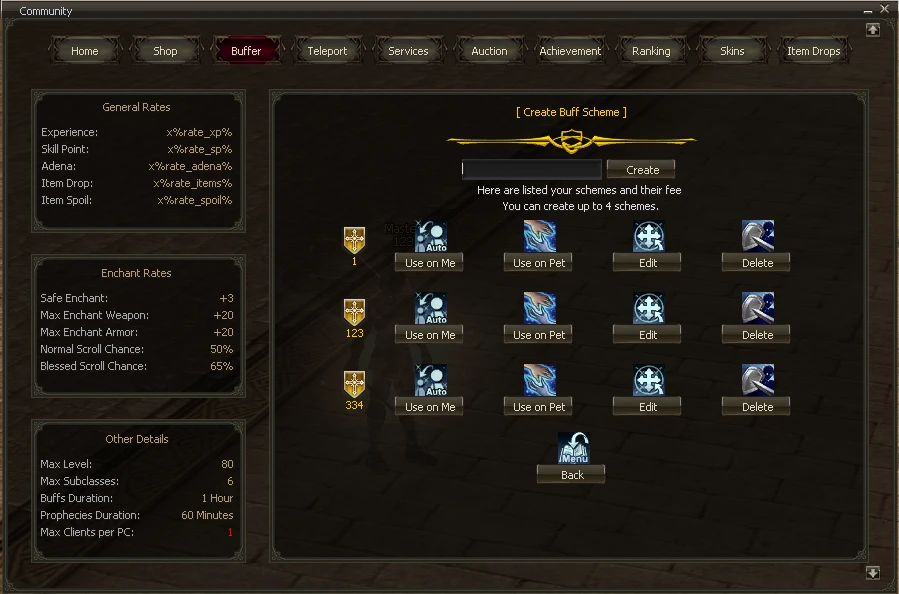 Lineage 2 Shadow Network Community Board by Protojah Designs