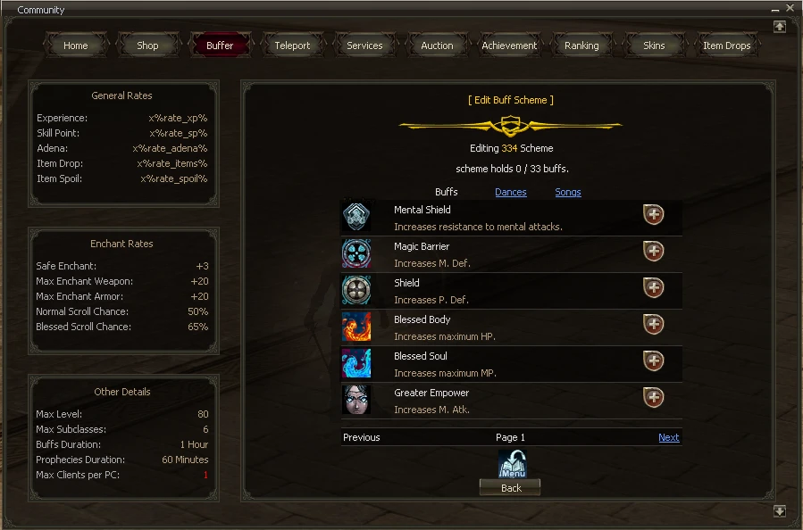 Lineage 2 Shadow Network Community Board by Protojah Designs