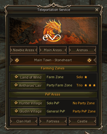 Lineage 2 Evolution NPC Html by Protojah Designs