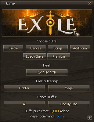 Lineage 2 Exile NPC Html by Protojah Designs