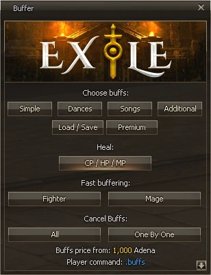 Lineage 2 Exile NPC Html by Protojah Designs