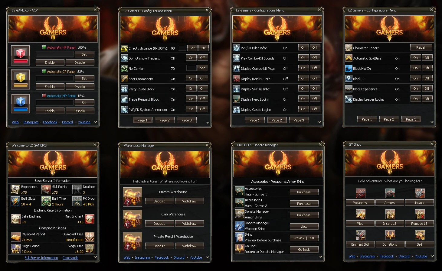 Lineage 2 Gamers NPC Html by Protojah Designs