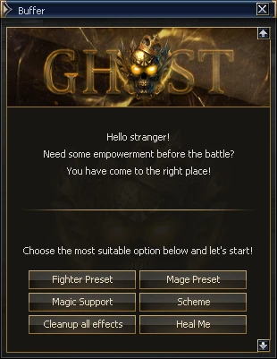 Lineage 2 Ghost NPC Html by Protojah Designs