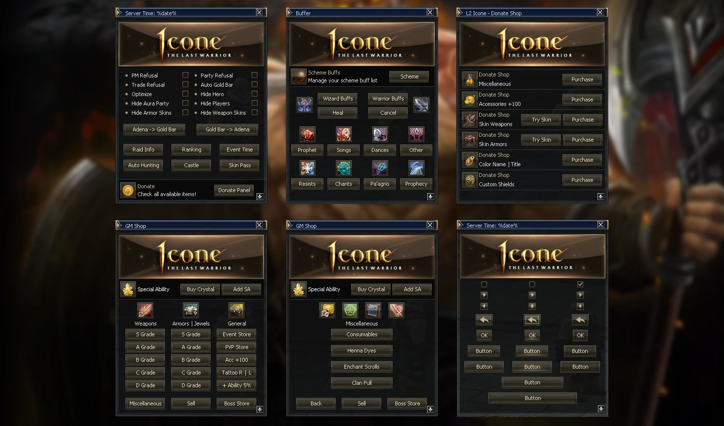 Lineage 2 Icone NPC Html by Protojah Designs