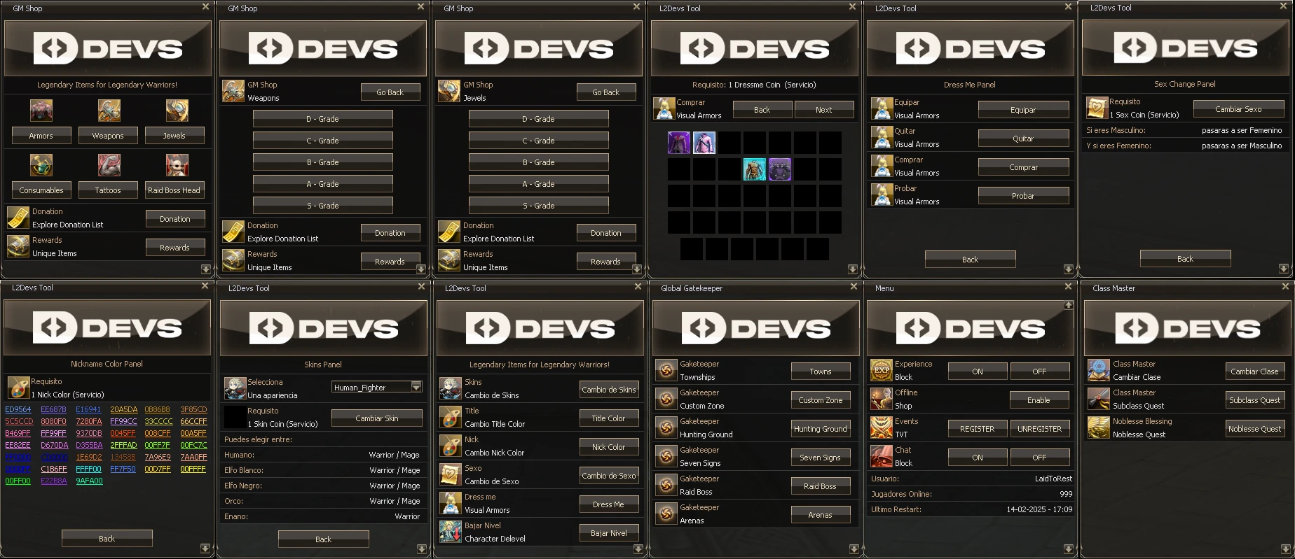 Lineage 2 Devs NPC Html by Protojah Designs