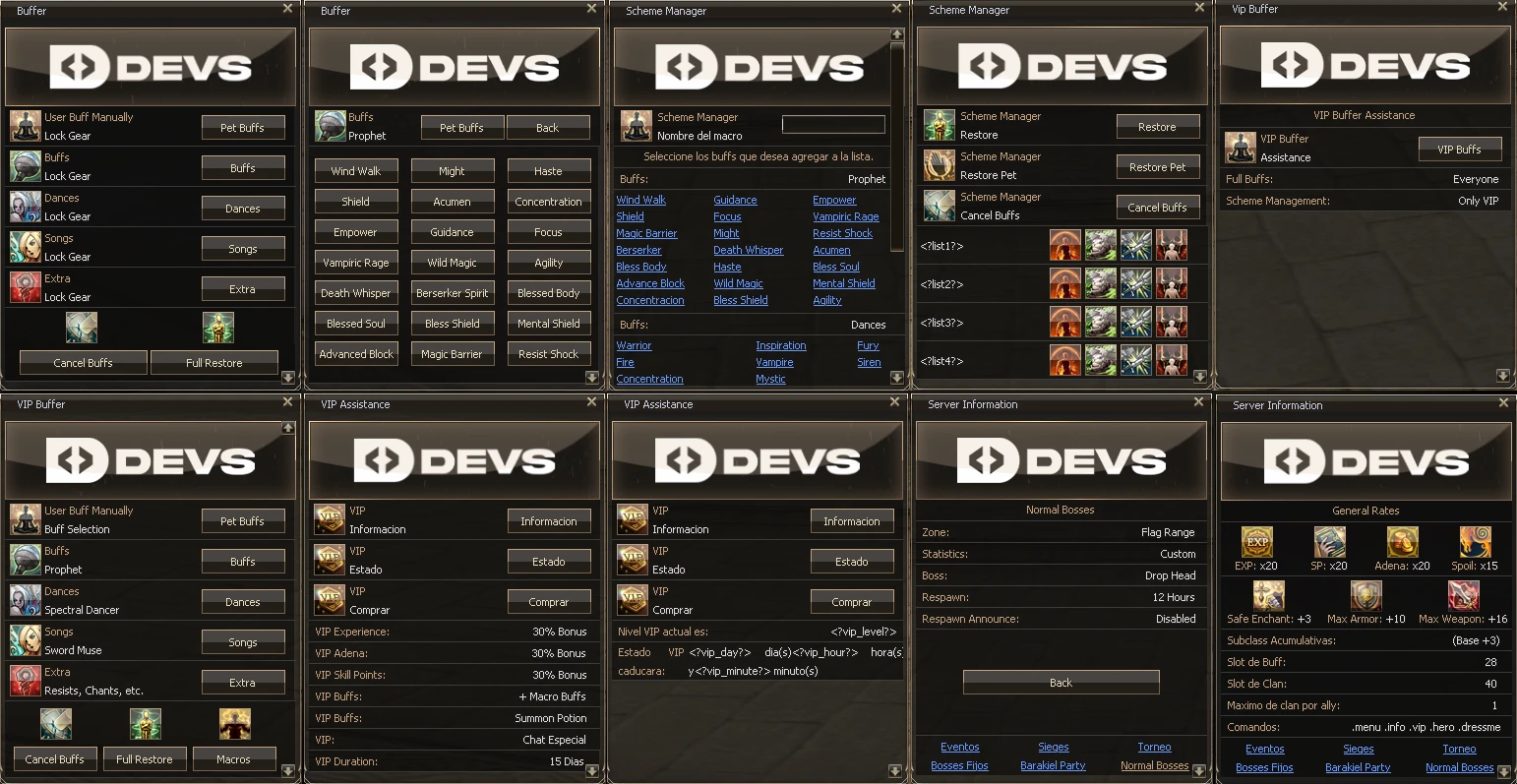 Lineage 2 Devs NPC Html by Protojah Designs