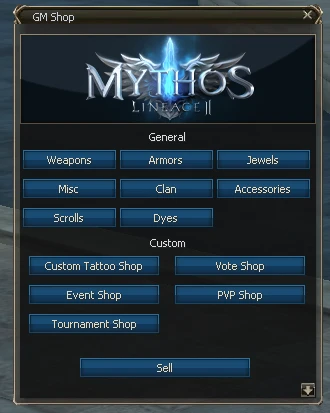 Lineage 2 Mythos NPC Html by Protojah Designs