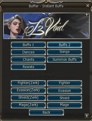Lineage 2 Void NPC Html by Protojah Designs